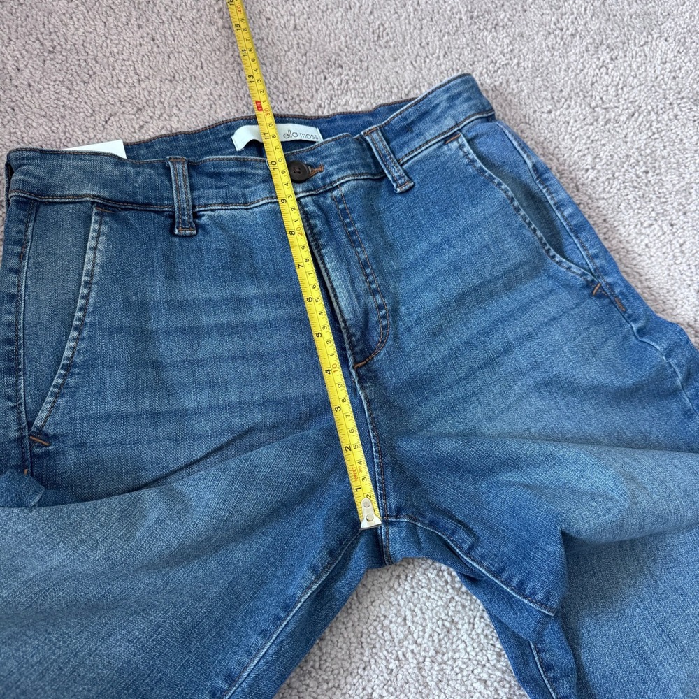 Ella Moss Wide Leg Crop Medium Wash Jeans Size 4 NWT - Picture 5 of 8